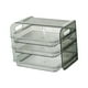 thumbnail image 5 of Estante para platos laterales, organizador para refrigerador, estante multiusos para almacenar alimentos, estante para alimentos de varias capas. verde 3 capas, 5 of 9