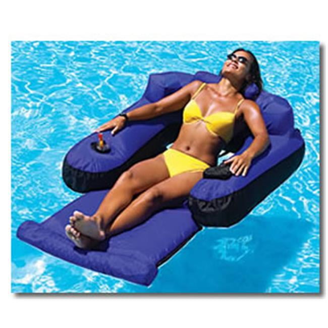 Intex 58868EP Floating Inflatable Recliner Raft Swimming Pool Lounge Chair 