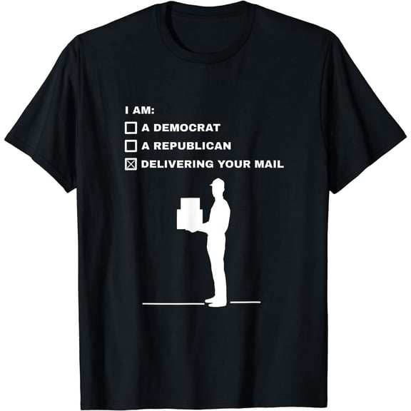 Mail Carrier Postal Office Mailman - Delivering Your Mail T-Shirt Black Small