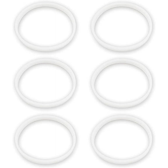 6 Pack Rubber Gaskets Replacement Seal White O-Ring for Ninja Juicer Blender Cups Replacement Parts Seals BL770 Small