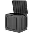 thumbnail image 1 of CoSoTower Coffre de Terrasse de 32 Gallons, Boîte de Rangement Extérieure en Résine avec Poignées, Contenant de Rangement Imperméable et Résistant aux UV, 1 of 7