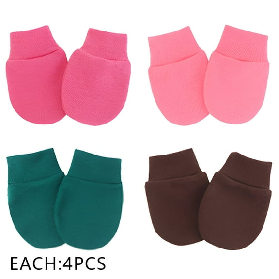 TELOLY 16Pcs Baby Mittens,Classic Mitten Style Baby Mittens Newborn,Smooth Hand Feel Newborn Mittens No Scratch,Style1