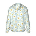thumbnail image 4 of Xecao Daisies Flowers for Sun Shirt-A lightweight, hoodie-style long-sleeve UV protection garment designed for other outdoor activities., 4 of 9