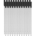 thumbnail image 1 of 24 Pieces Replaceable Ballpoint Pen Refills Smooth Writing 4.5 Inch (11.6 cm) and 1 mm Medium Tip (Black), 1 of 5