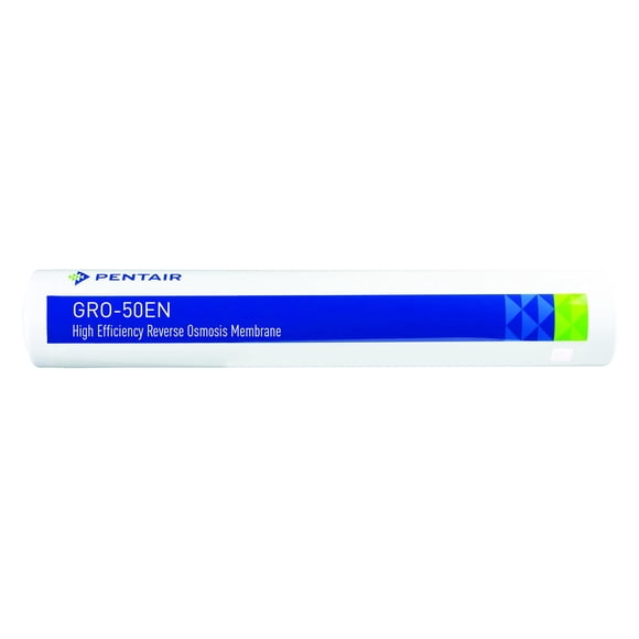 Pentair Pentek GRO-50EN High Efficiency Reverse Osmosis Membrane, TLC Encapsulated Replacement Membrane with Permeate Check Valve, 150 ML/Minute Drain Line Flow Control, 50 GPD