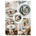 thumbnail image 4 of nqOlkjepod White Vintage Rooster Cloth Napkins Set of 8 Reusable Dinner Napkins, Spring Flower Pastoral Animals Cocktail Napkin Washable Table Napkins for Wedding/Holiday Party/Baby Shower 20"x20", 4 of 8