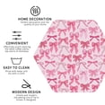 thumbnail image 4 of Fuzoiu Pink bows Print Leather Coasters Set,Drink Coasters Set of 6,for Tabletop Protection, Durable PVC Coasters,Home Décor and Housewarming Gift,Hexagon, 4 of 7