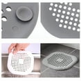 thumbnail image 2 of ACDANC Hair Drain Catcher Bathtub TPR Grey 1Set for Bathroom Use Prevent Clogging, 2 of 7