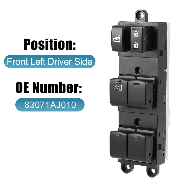 Front Left Driver Side Master Power Window Switch Compatible with Peugeot  307 6554.KT: : Industrial & Scientific