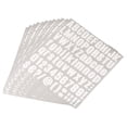 thumbnail image 1 of Unique Bargains 1 Inch Self Adhesive Waterproof Vinyl Letter Number Sticker Set, 12 Sheet White, 1 of 3