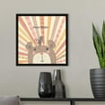 thumbnail image 2 of Kids Nursery Art Pastel Rainbow Bear 2 Black Float Frame Canvas Art - 16x16, 2 of 5