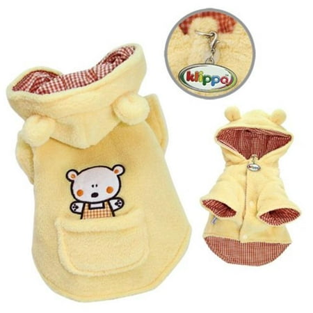 Klippo Pet KJK053XL Country Bear Hooded Plush Jacket - Extra Large