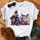 thumbnail image 3 of Camiseta de princesa de villano de Disney para mujer, camiseta gráfica de villano de dibujos animados Kawaii, camiseta Unisex, camiseta de Anime Harajuku para mujer, 3 of 5