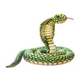 thumbnail image 1 of Serpiente de peluche de juguete, animal de peluche de serpiente de 94 pulgadas, suave, de alta simulación, serpiente extra larga verde, 1 of 9