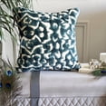 thumbnail image 5 of The HomeCentric Decorative Teal Blue Pack of 2, 18"x18" (45x45 cm) Throw Pillows, Suede Abstract & Quilted Throw Pillows For Couch, Abstract Modern Style - Medhakara, 5 of 12