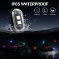 thumbnail image 3 of Pack de 6 Luces Strobe LED Magnéticas con Control Remoto, Luces estroboscópicas LED Inalámbricas, Luces Anticolisión Recargables para Coche, Moto, Bicicleta, 8 Colores, Impermeables (6PC),6PC, 3 of 7