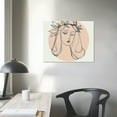 thumbnail image 4 of Orinice Picasso Line Drawing Abstract Woman Wall Art Prints Black and White Minimalist Line Art Poster Woman Face Artwork Pablo Picasso Canvas Wall Art Framed for Living Room Bedroom Decor 20x16in, 4 of 6