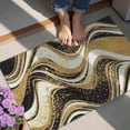 thumbnail image 4 of Black Marble Gold Wave Pattern Door Rugs,Washable Non Slip Door Mats Indoor,Decorative Door Mats,Entry Mat Indoor for Entrance,Bedroom,Kitchen,Bathroom,20"x32", 4 of 6