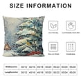thumbnail image 5 of SHANXI Decorative Snowy Forest Cardinal Red Bird Deer Fox Rabbit Cushion Case Decor, Farmhouse Christmas Holiday Seasonal Home Decor for Couch PC 18x18in, 5 of 5