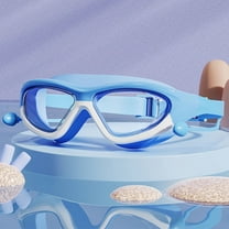 Frwgonr Kids Swim Goggles UV Protection Anti-Fog Pool Water Swimming Goggles for Boys Girls Youth Toddler Light Blue, Size 2T-13