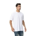 thumbnail image 5 of Zfeel Short Sleeve Heavyweight T-Shirt, Men's 100% Cotton Crewneck Blank Tee, White, M, 5 of 6