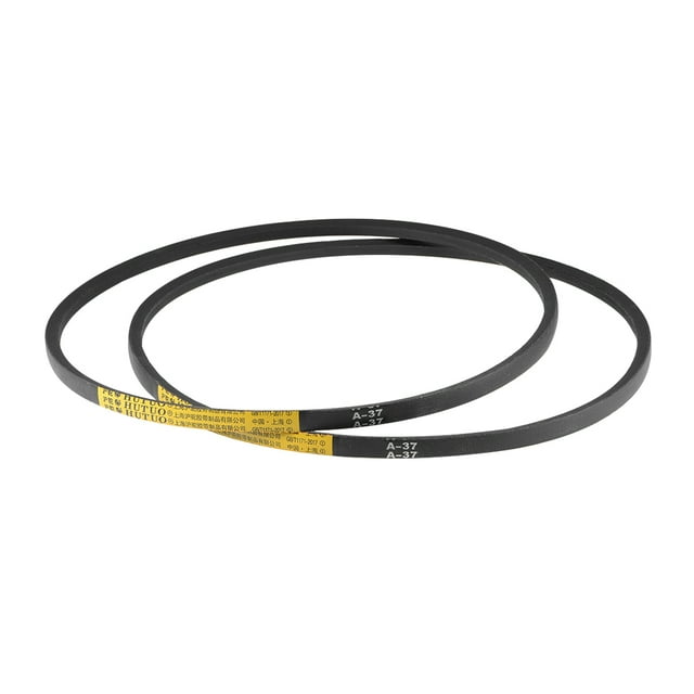 Unique Bargains A37 V-Belts, A-Section Rubber Drive Belt for Mid-Perimeter, 2 Pieces