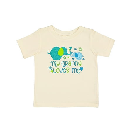 

Inktastic My Granny Loves Me- Cute Elephants Gift Baby Boy or Baby Girl T-Shirt