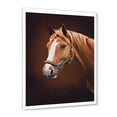 thumbnail image 2 of Designart 'Close Up Portrait Of Brown Horse With White Nose II' Farmhouse Framed Art Print, 2 of 4