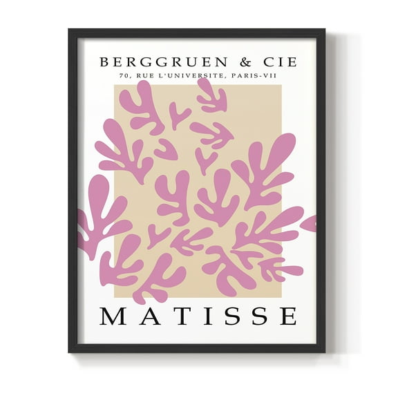 Matisse CCCXXXII in Black Solid Wood 8 x 10 Framed Print