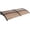 Brown Board & Black Bracket, variant on 80" x 40" Door Window Awning Exterior, Polycarbonate Cover Entry Door Outdoor Patio Awning Canopy, Front Door Overhang Awning for Sun Shutter, UV, Rain and Snow Protection, Hollow Sheet (Brown Board)