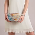 thumbnail image 6 of BZSMCE Makeup and Cosmetic Bag Women Simple Flowers with Raindrops Pattern Square Cosmetic Bag, 6 of 6