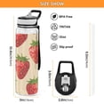 thumbnail image 3 of Lots Of Strawberries Sports Water Bottle 32oz with Straw for Kids Travel Mug BPA Free Leak Proof for School, 3 of 7