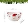 thumbnail image 3 of Piwvid Snowman Ceramic Candy Dish, Large Christmas Bowl for Holiday Table Decor, Party Serving Bowl for Wrapped Candy, Cereal, Dessert, Snacks, and French Fries, 3 of 6