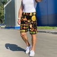 thumbnail image 7 of Bixox Men's Hello Fall printed lightweight casual shorts, soft sleep shorts with pockets., 7 of 7