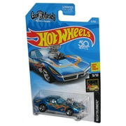 Hot Wheels Nightburnerz 9/10 (2017) Blue '68 Corvette Gas Monkey Garage Toy Car 41/365