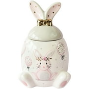 Ceramic Rabbit Jar Mason Jars Cereal Cookie Jars for Kitchen Counter Vacuum Sealed Jars Containers with Lids Coffee Jar