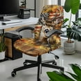 thumbnail image 2 of Renewold Deer Sunflower American Flag Home Office Chair Cover for Armrest Chairs Universal Stretchable Rotating Boss Chair Slipcover Chair Protector Cover for Office Chair, S, 2 of 7