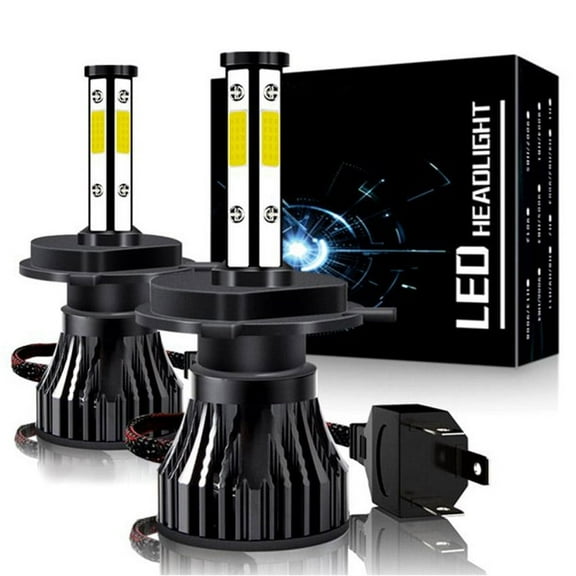 BSBSDJB 9003 H4 White LED Headlight High/Low Beam Bulbs for Hyundai Santa Fe 2002-2006