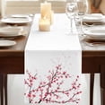thumbnail image 3 of Table Runners 70 Inches Long Dress Scarves, Cherry Blossom Farmhouse Coffee/Dining/Kitchen Table Decor, Holiday Table Runner, Spring Pink Floral Branches Watercolor 13x70 Inch, 3 of 9