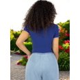 thumbnail image 3 of Player Mujer Texturizada Casual Stretch Blusa Dama Top, 3 of 5