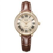JUVET Womens Classic Simple Watch Leather Strap Watch for Ladie JV7005B2