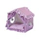 thumbnail image 1 of Methold Tela – Furry Adventure Cute Pet House Making In Cloth Elastic Pillow Clean Desmontable Wonder Pet House Cute Tent Suministros para gatos púrpura, 1 of 6