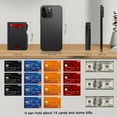 thumbnail image 5 of Modern Men's Slim Leather Wallet Ultra-Thin RFID Blocking Bifold with POP UP Card Slot & Magnetic Money Clip Black Wallet Front Pocket Design Holds 12+ Cards & Cash  Gift for Dad/Husband, 5 of 9