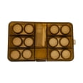 thumbnail image 2 of Estuche organizador portátil de 6 pares de pinzas para el hogar para mujeres Marrón, 2 of 9