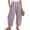 CTU46-Blue, variant on Striped Linen Pants Women Baggy Casual Barrel Leg Pants Polka Dots Elastic Waist Wide Leg Trousers With Pockets Dark Green S