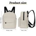 thumbnail image 2 of Pale Beige Textured Background Small Backpack Cute Mini Backpacks For Woman Lightweight Daypacks, 2 of 8