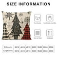 thumbnail image 5 of Nawypu  Christmas Merry Christmas Pillow Covers, Red Xmas Trees Mason Jars Striped Throw Pillowcases Decorative Farmhouse Holiday Cushion Cases Decoration for Home Sofa, 5 of 5
