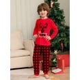 thumbnail image 2 of Pijamas de Feliz Navidad para niños y niñas, conjunto de ropa de dormir de manga larga, Jersey, Tops y pantalones, camisón, 2 of 4