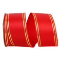 thumbnail image 1 of Reliant Ribbon 5503-065-40K 20.5 in. 50 Yards Quad Stripe Ribbon, Red, 1 of 1
