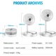 thumbnail image 4 of 3 velocidades, silencioso,funciona con batería, ventilador plegable de escritorio USB para oficina, viaje, escritorio en casa, dormitorio al aire libre, viaje, 6,5 pulgadas (blanco) Shuxiu Wang 8390615139908, 4 of 5